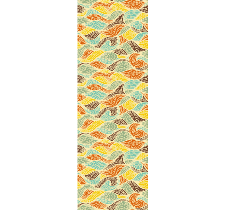 Virvlende motiver tapet abstrakt - Tenstickers