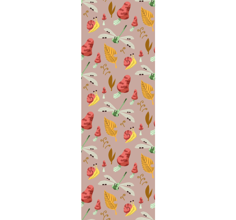 Høst fauna og flora mønster tapet natur - Tenstickers