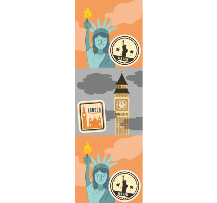 Ikoniske landemerker i byen tapet New York - Tenstickers