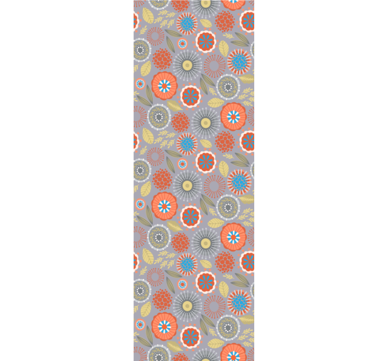 Blomsterutbrudd tapet blomster - Tenstickers