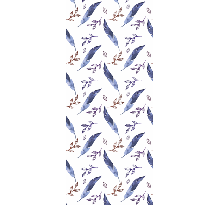 Diagonalt blomstermønster tapet blomster - Tenstickers