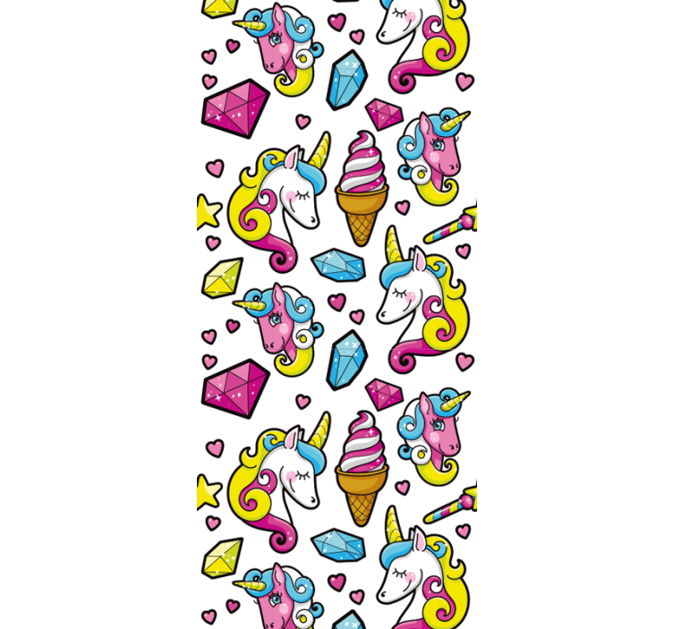Pen diamant enhjørning tapet barn - Tenstickers
