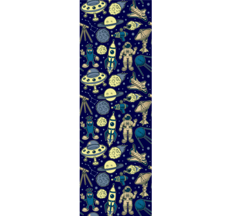 Tema for romutforskning tapet kunst - Tenstickers