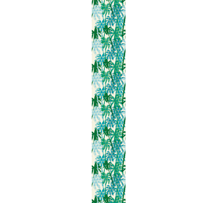 Tropiske geometriske mønstre tapet jungel - Tenstickers