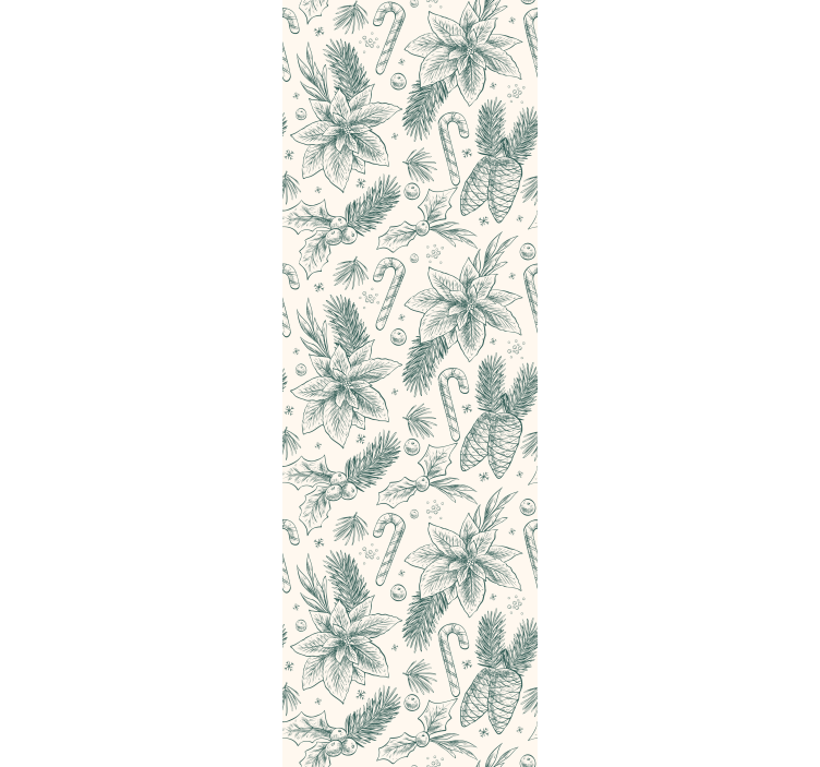 Ferie botanisk motiv jul tapet - Tenstickers