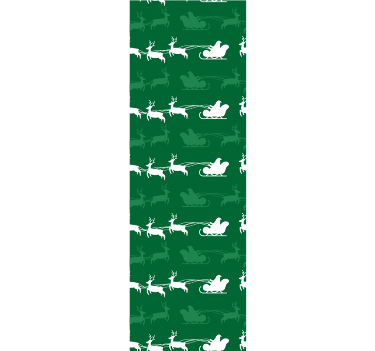 Ferie slede motiv jul tapet - Tenstickers