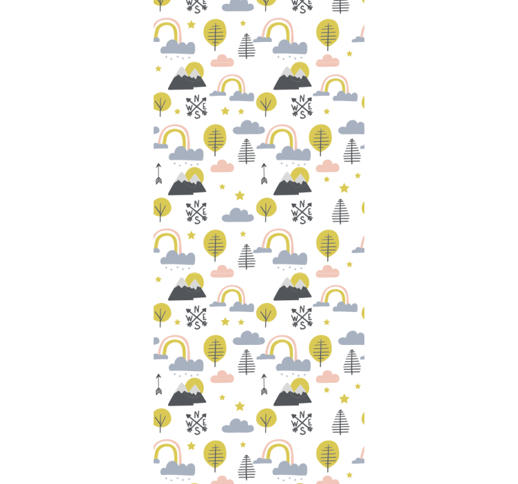 Lekende naturscene tapet barn - Tenstickers