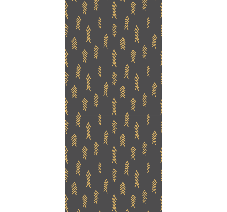 Gylne piler over en grå bakgrunn tapet stue - Tenstickers