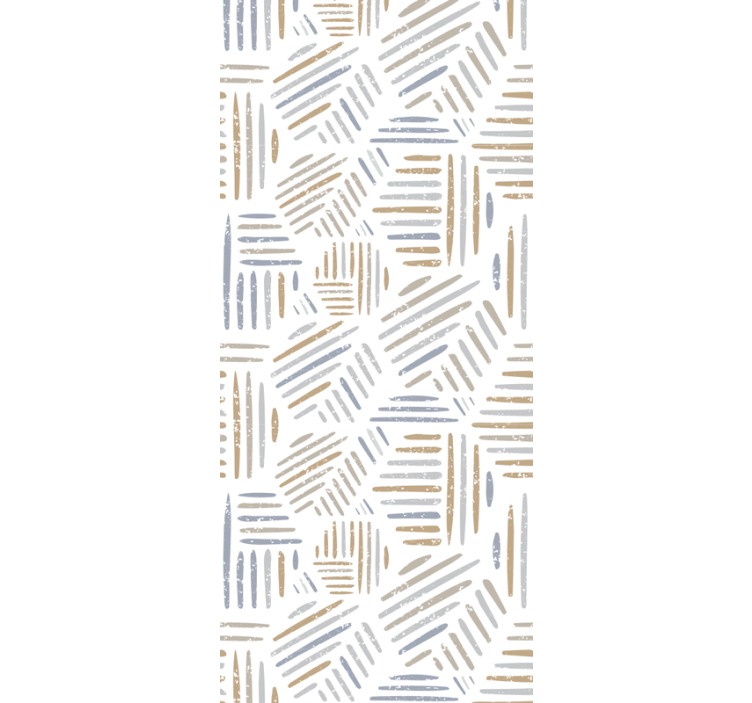 Abstrakt lineært mønster tapet geometriske former - Tenstickers