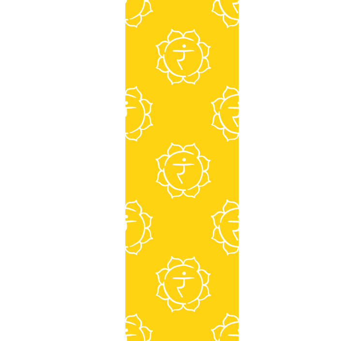 Solar plexus chakra symbol tapet abstrakt - Tenstickers