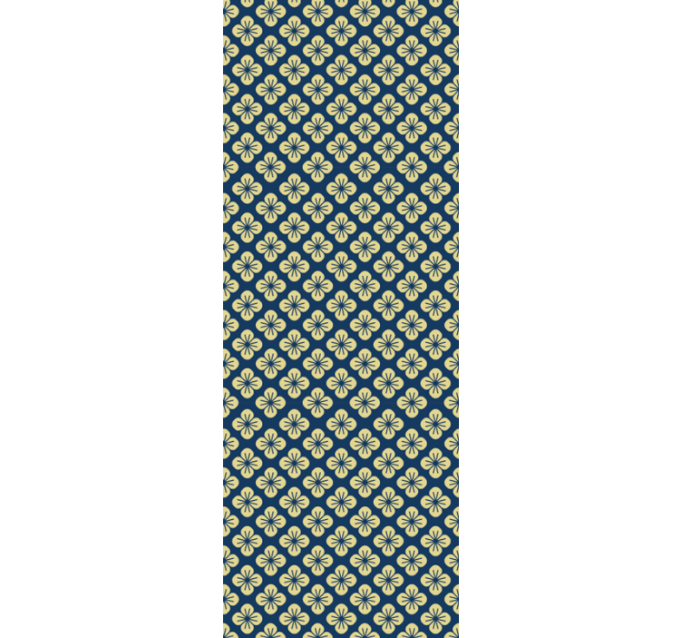 Dekorativt mønster tapet blomste - Tenstickers