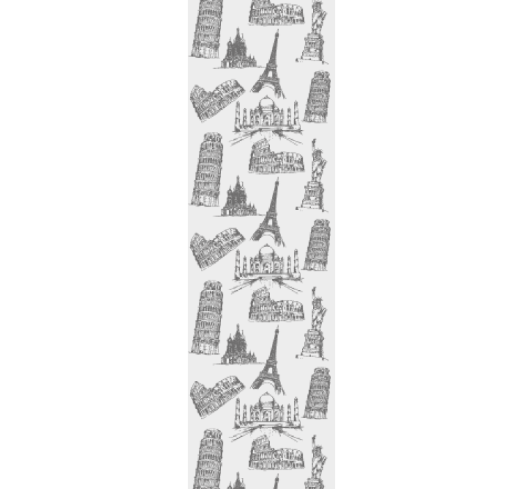 Mest kjente monumenter mønster tapet byer - Tenstickers