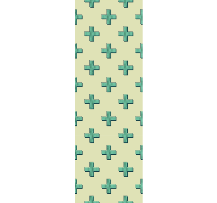 Geometrisk kryssmønster tapet geometriske former - Tenstickers