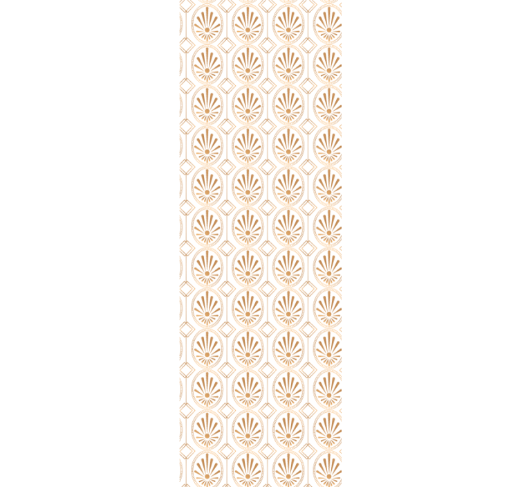 Geometriske blomstermønstre tapet pynt - Tenstickers