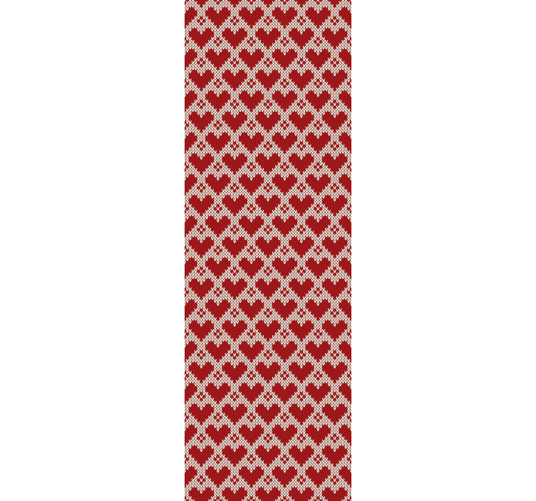 Strikket genser hjerter mønster jul tapet - Tenstickers