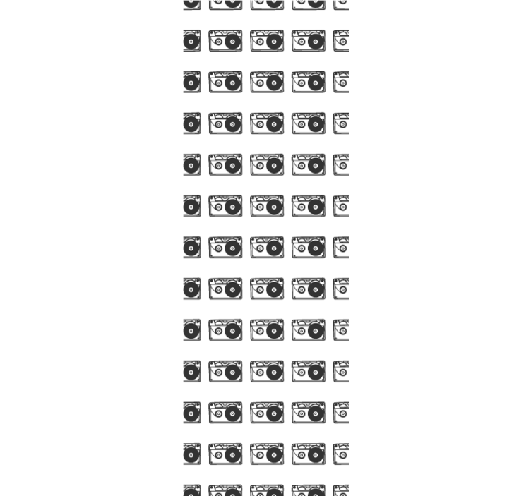 Retro lydmønster tapet pynt - Tenstickers