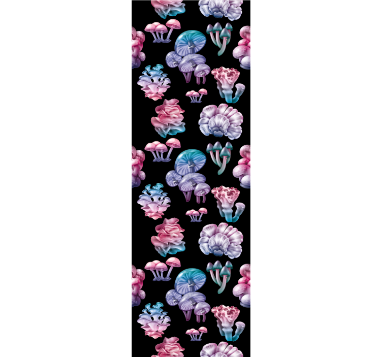 Floral soppfantasi tapet kunst - Tenstickers