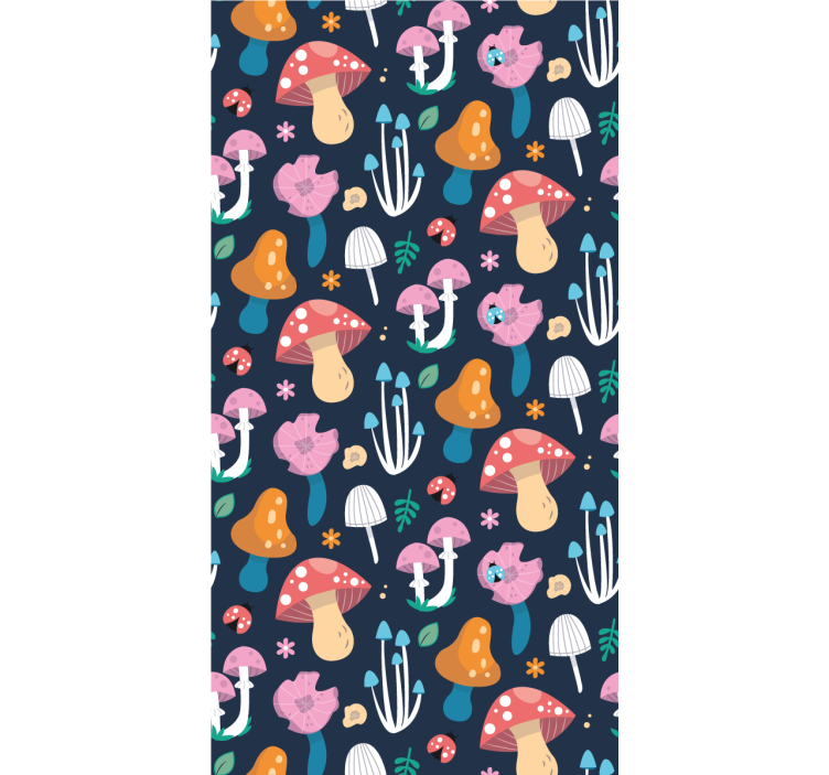 Nautiske sopp tapet moderne - Tenstickers