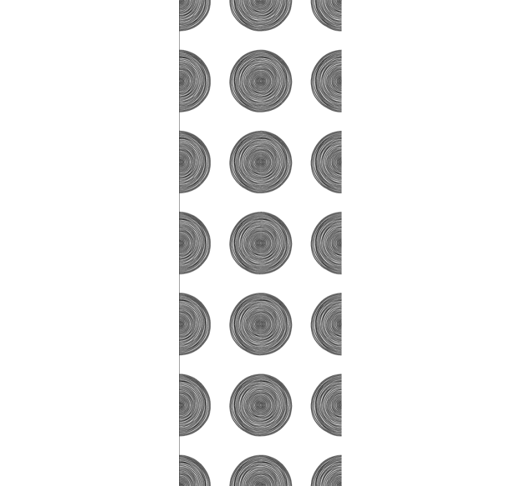 Sirkulære tremønstre tapet mønstre - Tenstickers