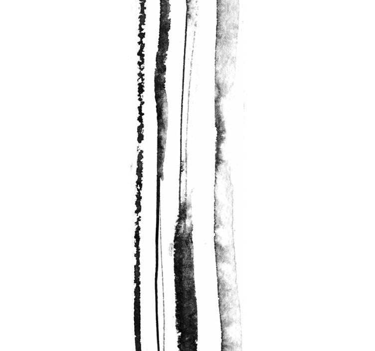 Organisk svart og hvitt mønster tapet vertikalt - Tenstickers