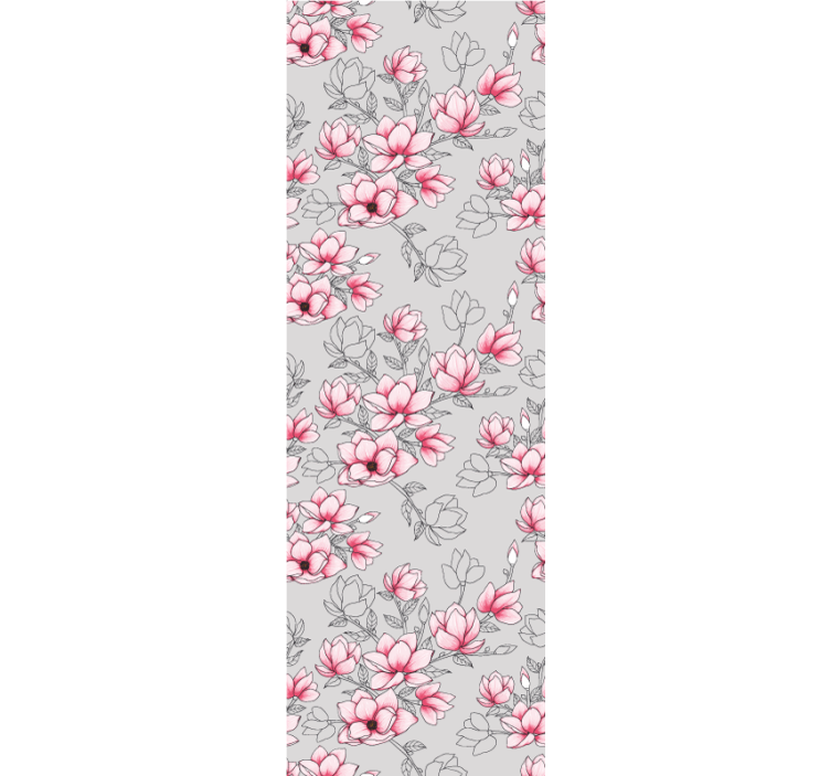 Magnolia blomsterdesign tapet blomster - Tenstickers