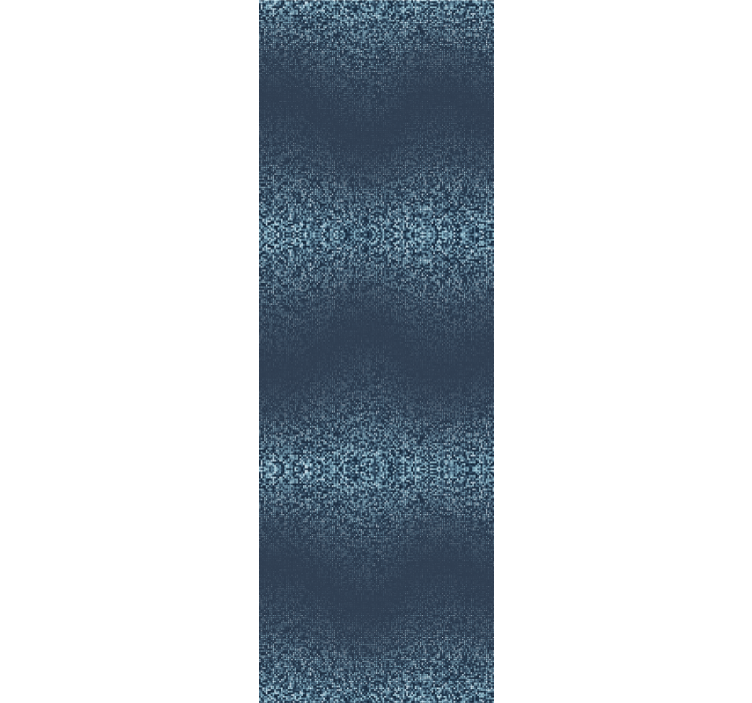 Retro blå firkantet prikket design tapet rustikk - Tenstickers