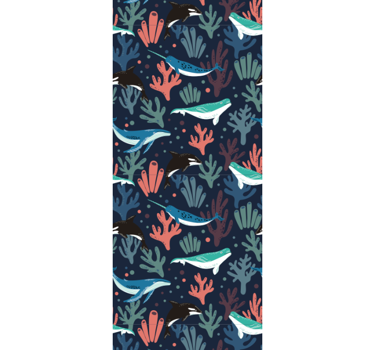 Undervannsscene tapet fisk - Tenstickers