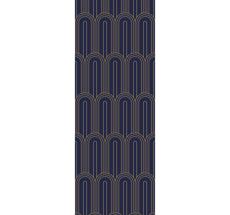 Art-deco lilla former tapet abstrakt - Tenstickers