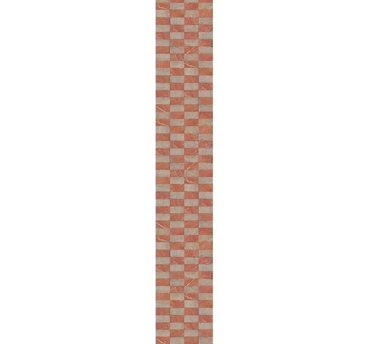 Geometriske beige fliser tapet kjøkken - Tenstickers