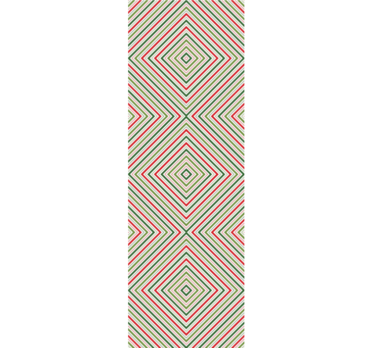 Jul tapet festlige firkanter - Tenstickers