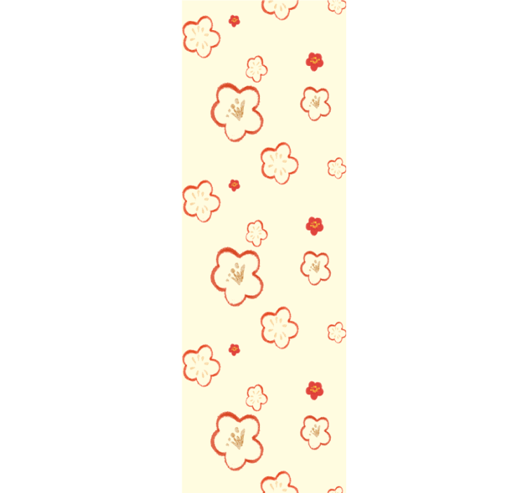 Delikate blomstermønstre tapet blomster - Tenstickers