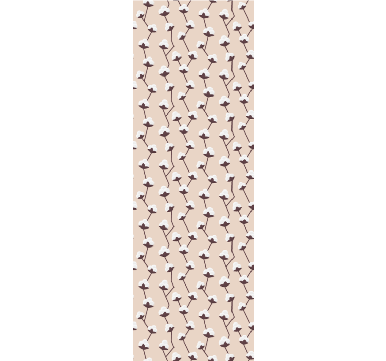 Bomullsblomstmønster tapet baby - Tenstickers