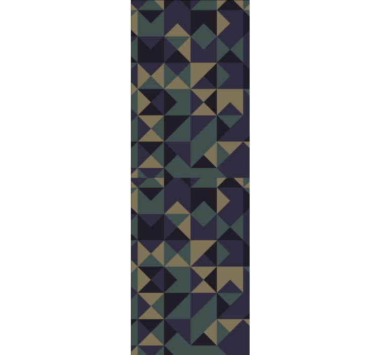 Geometrisk abstrakt arrangement tapet trekant - Tenstickers