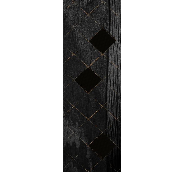 Svart elegant mønster tapet fliser - Tenstickers