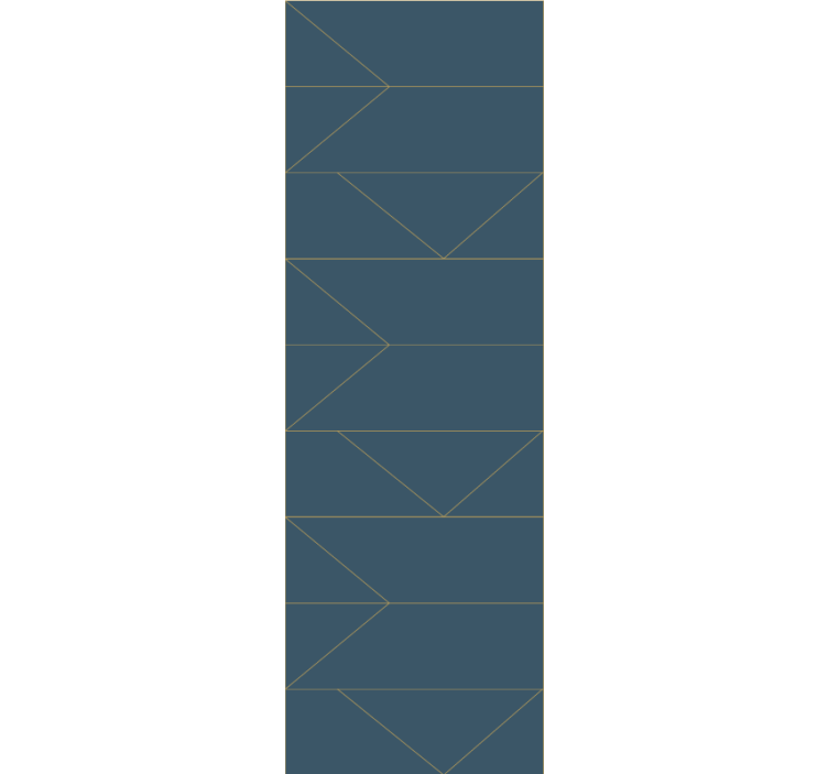 Tynne linjer geometrisk mønster tapet abstrakt - Tenstickers