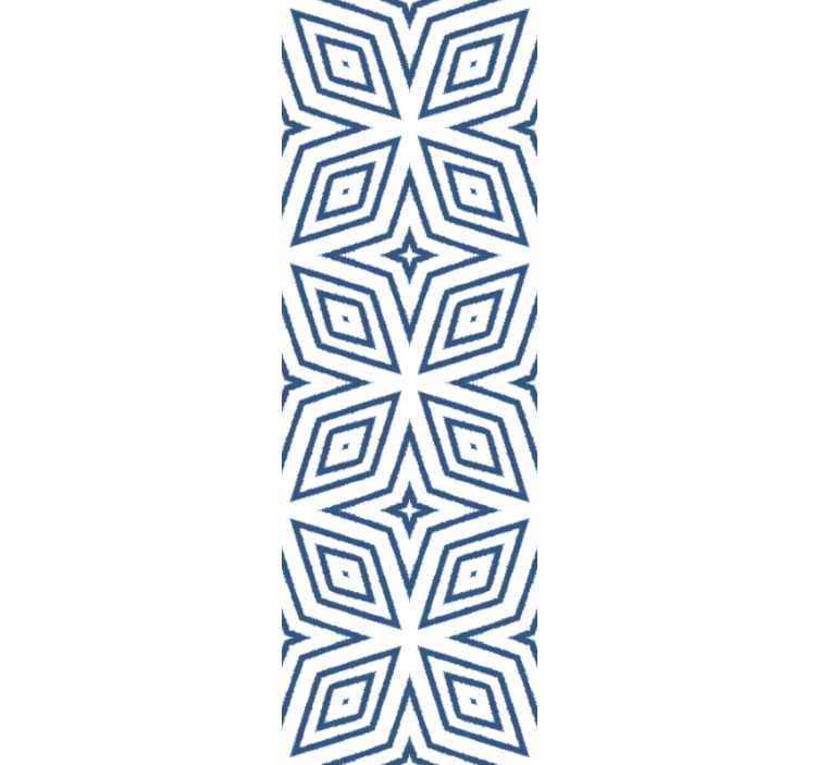 Stilig grått og hvitt mønster tapet geometriske former - Tenstickers