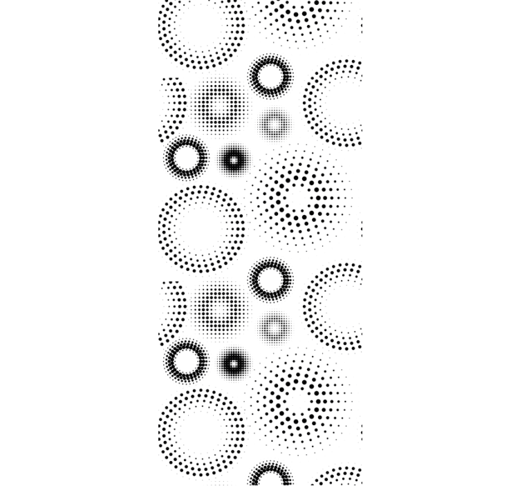Pointillist geometri tapet sirkler - Tenstickers