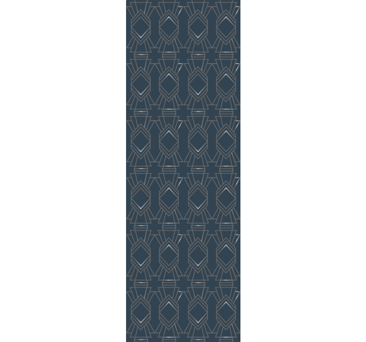 Art déco rombe tapet klassisk - Tenstickers