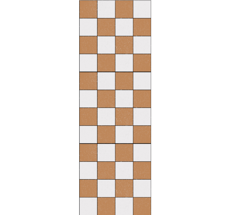 Kvadratisk mønsterdesign tapet fliser - Tenstickers