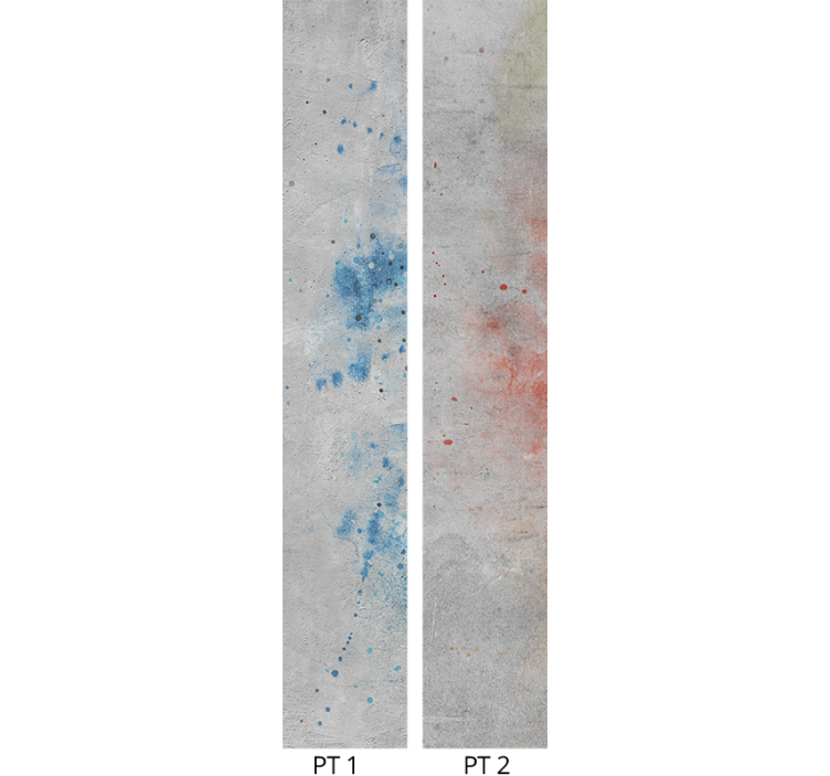 Abstrakte sprutmønstre tapet betong - Tenstickers