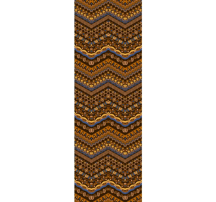 Geometriske mønsterbølger tapet kunst - Tenstickers