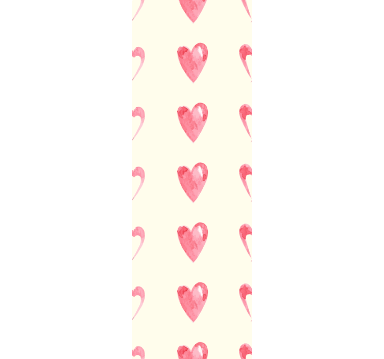 Mønster-dekor bortkastede hjerter tapet moderne - Tenstickers