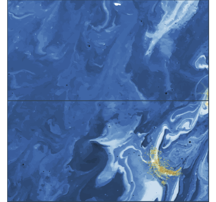 Tapet med blå stein - Tenstickers