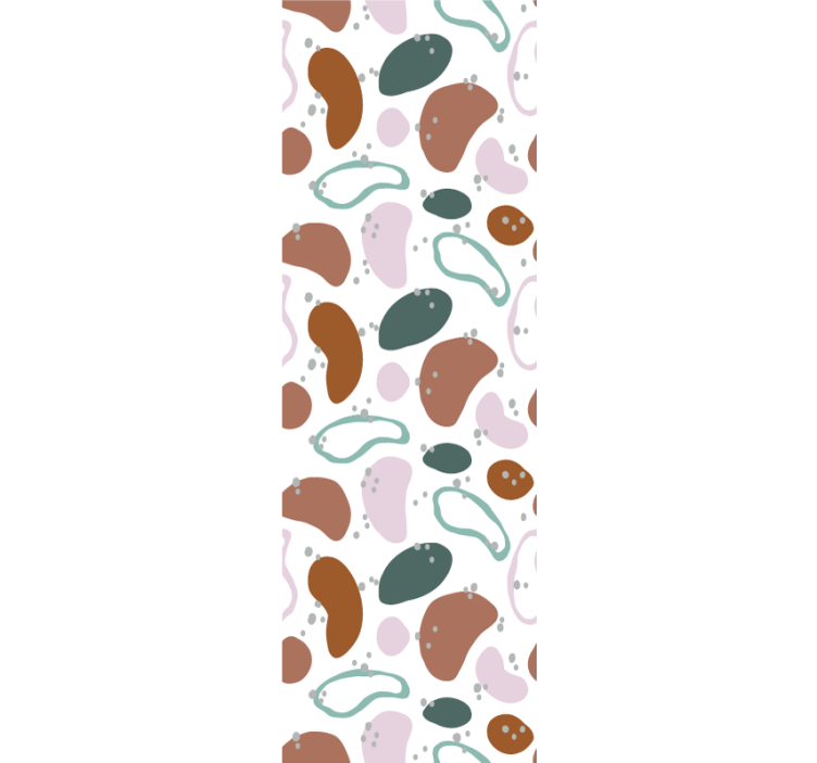 Uregelmessig abstrakt formmønster tapet abstrakt - Tenstickers