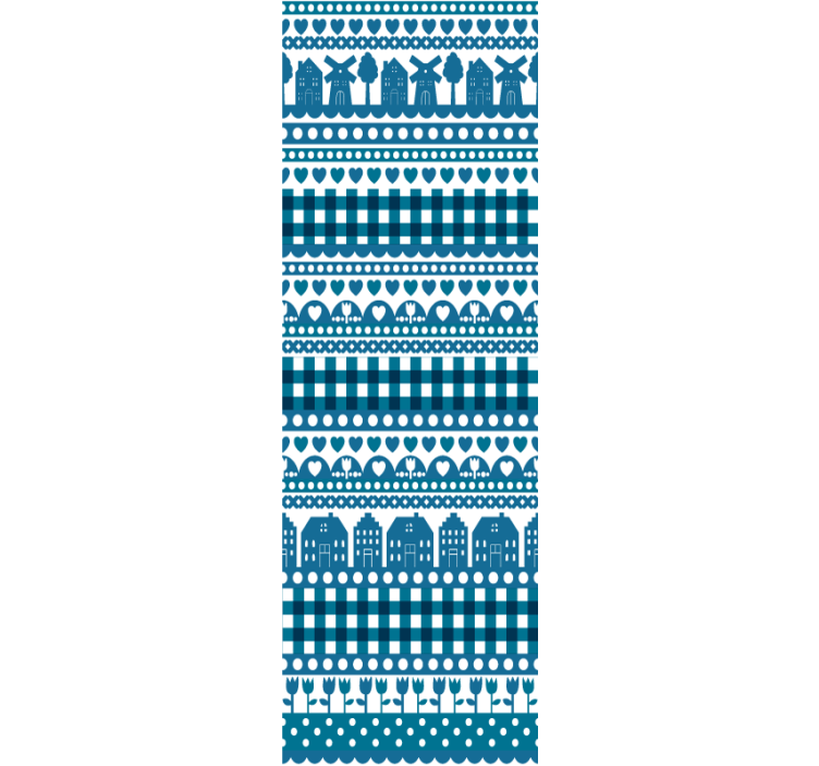 Delft blå tapet byer - Tenstickers