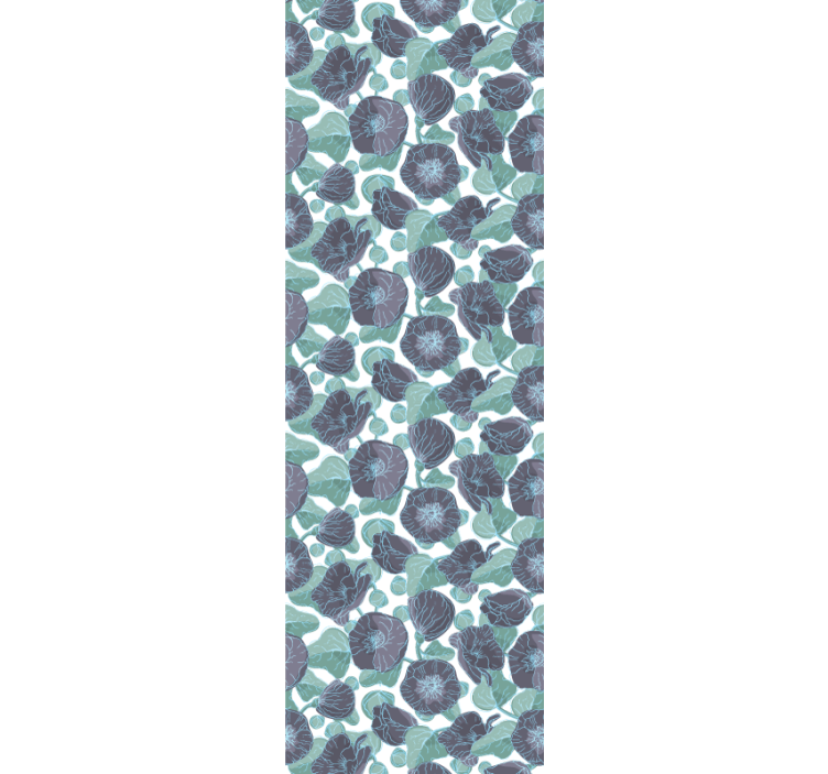 Malva blomster blomster tapet - Tenstickers