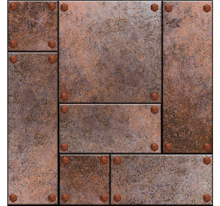 Metallplater tapet ungdom - Tenstickers