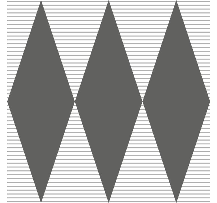 Grått diamantmønster geometrisk tapet - Tenstickers