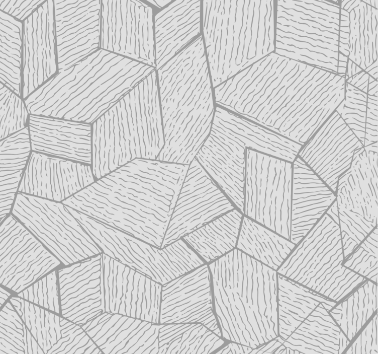 Afrikansk stoffeffekt tapet grå - Tenstickers