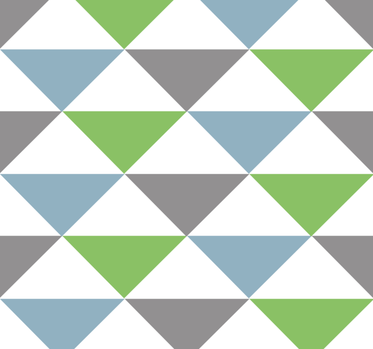 Fargerike pastelltrekanter tapet kontor - Tenstickers